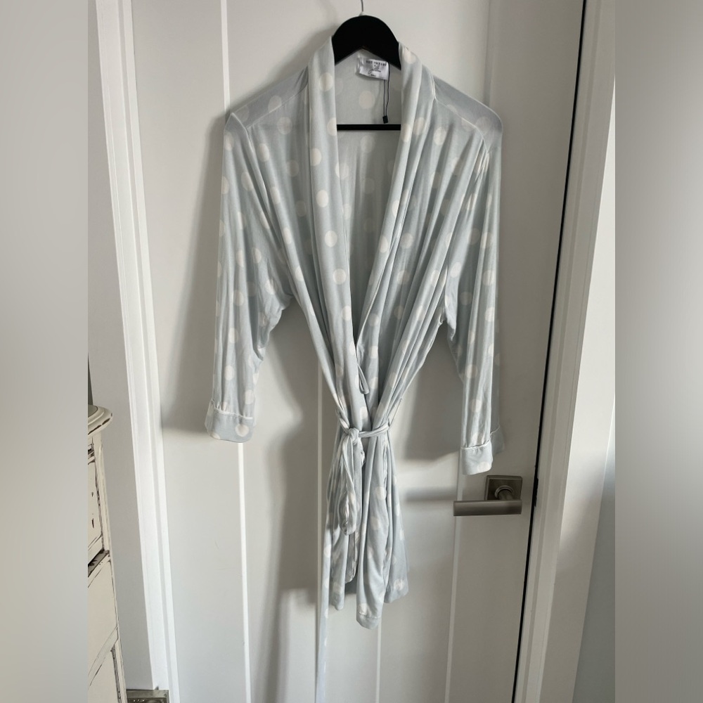 Polka dot robe